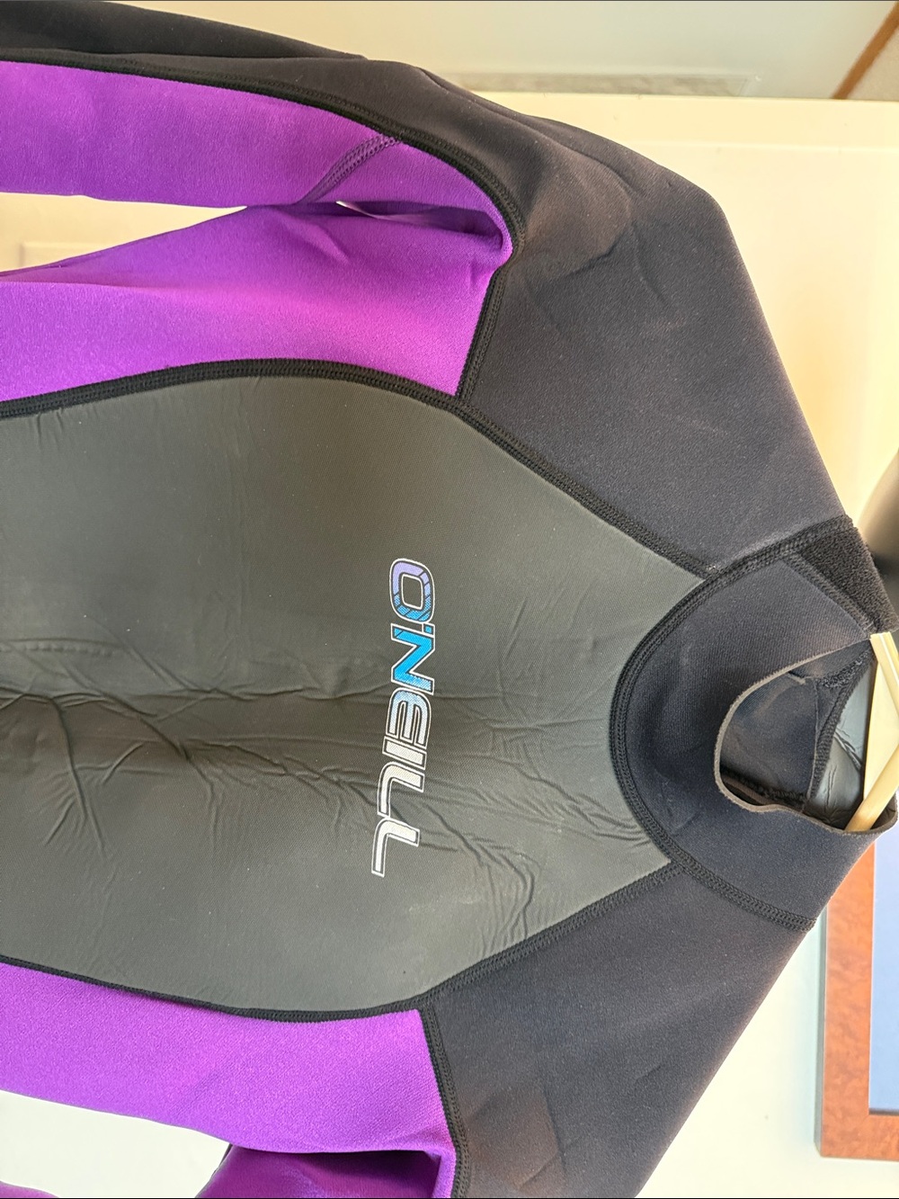 O'Neill Black & Purple Neoprene Dive-Snorkel Suit Sz12, 3-2